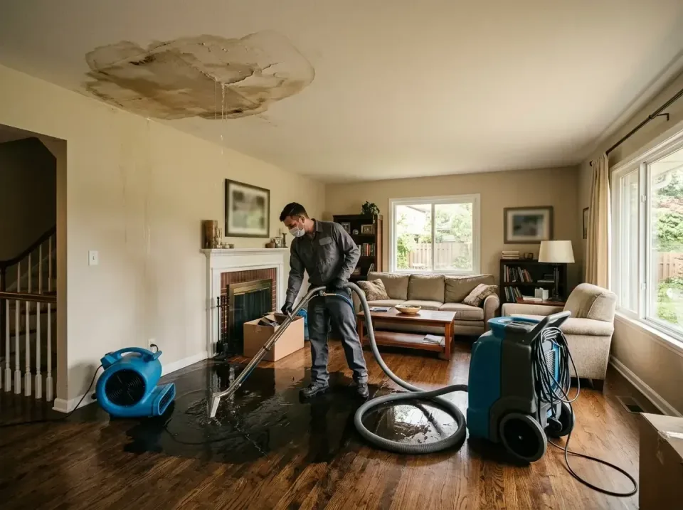 attic-pipe-burst-ceiling-drip-008 — frequently asked questions, Water Damage Restoration & Carpet Care in Effingham, IL